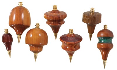 Ron George, Hampton, New Hampshire: Seven Artfully Turne Plumb Bobs