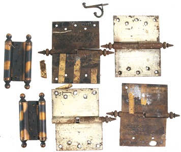 Assorted Makers: Three Pairs Of Lg. Door Hinges