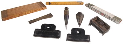 Assorted Makers: Lot Of Early Type Layout Tools