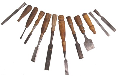 Assorted Makers: Lot Of Asst. Chiselsd Chisel Hdls.