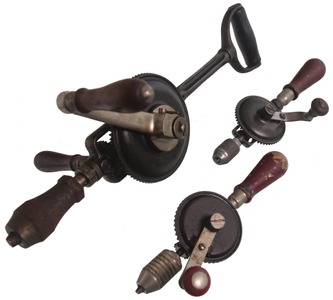 North Brothers Manufacturing Company, Philadelphia, Pennsylvania: Three Clean & Usable Hand & Breast Drills