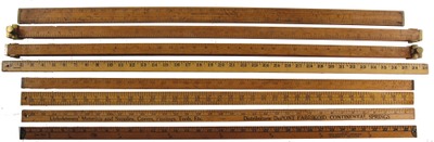 Stanley Rule & Level: Lot Of Assorted Fixed Size Rules