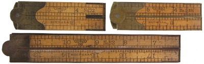 Assorted Makers: Three "Sweetheart" T Folding Rules