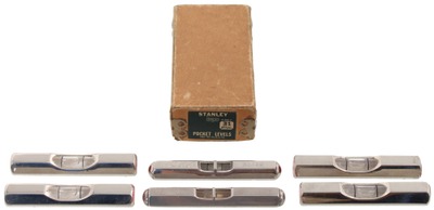 Stanley Rule & Level, No. 31: Full Box Of 1/2  Doz 2 1/2" "Pocket" Levels