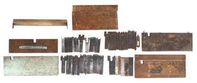 Stanley Rule & Level: Lot Of Partial Sets Of #45 Cutting Irons
