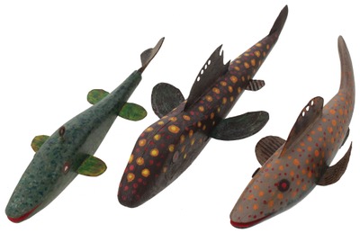 Robert Lindner, Clarence, New York: 3 Artfully Crafted Fish Decoys
