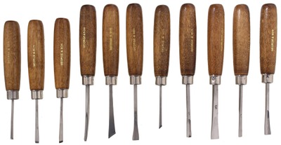George & Son Cutlery, Portland, Oregon: Set Of 11 Unused Carving Tools