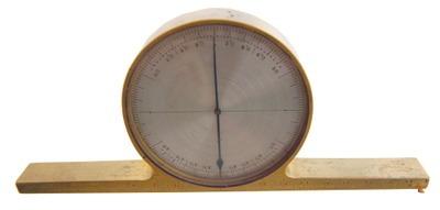 Unmarked: Solid Brass Inclinometer Level