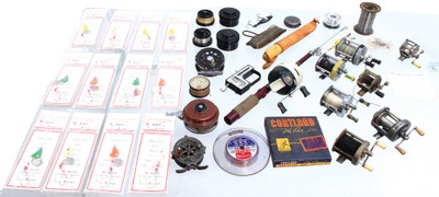 Assorted Makers: Lot Of Asst. Fishing Reels & Accessories