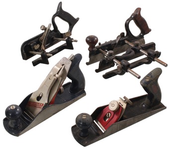 Stanley Rule & Level: Lot Of Four Clean Woodworking Plane