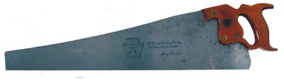Henry Disston & Sons, Philadelphia, Pennsylvania, No. D-8: 10 Pt. 26" Crosscut Hand Saw