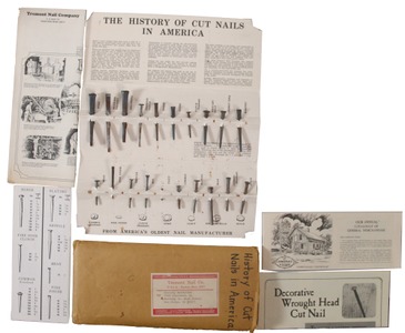 Tremont Nail Company, Wareham, Massachusetts: "History Of Cut Nail In America" Packet