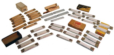 Assorted Makers: Lot Of "Off Brand" Zig-Zag Folding Rule