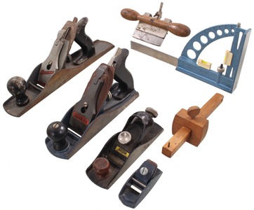 Assorted Makers: Lot Of Clean & Usabl Woodworking Tools