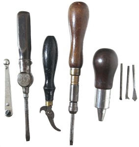 Assorted Makers: Lot Of Five Early Patent Tools