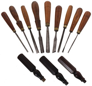 Assorted Makers: Lot Of Clean & Usable Carving Tools