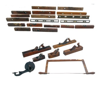 Assorted Makers: Lot Of Wooden, Iron & Aluminum Levels