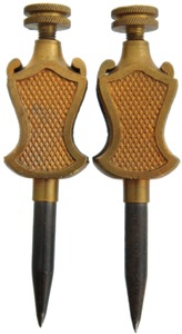 Stanley Rule & Level, No. 2: Bronze Metal Trammels