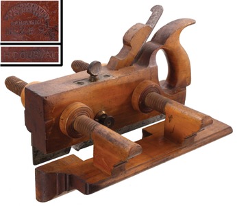 H. Chapin, Union Factory, Pine Meadow, Connecticut, No. 239 1/2: Handled Applewood Plow Plane