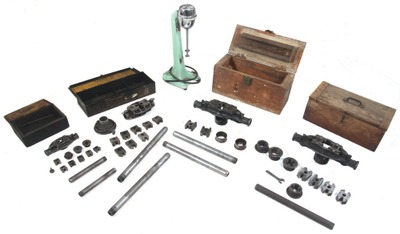 Assorted Makers: Four Sets Of Pipe Threading Taps/Dies
