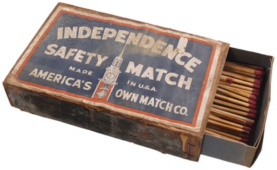 America's Own Match Company: Orig. Box Of Independence Matches