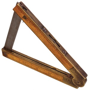 Chapin-Stephens Company, Pine Meadow, Connecticut, No. 036: Patent Inclinometer Folding Rule