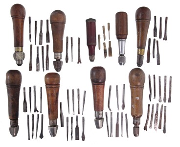 Assorted Makers: Coll. Of Nine Asst. Tool Handles