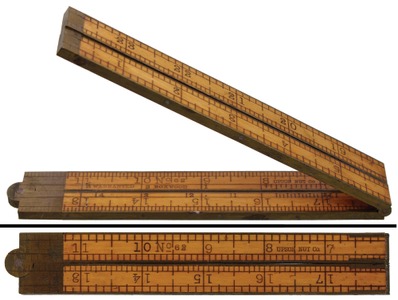 Upson Nut Company, Unionville, Connecticut, No. 62: Two-Foot/Four-Fold Folding Rule