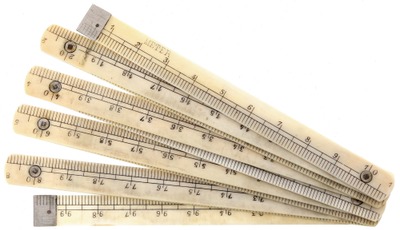 Unmarked: Early Comparative Scale Folding Rule