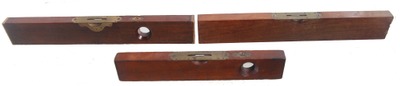 L.L. Davis, Springfield, Massachusetts: Three Clean Mahogany Spirit Levels