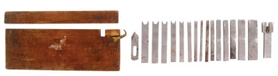 Stanley Rule & Level: Set Of 17 Boxed Cutting Irons