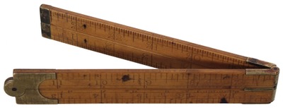 J. & G.H. Walker, New York, New York: Early Two-Foot, Four Fold Folding Rule