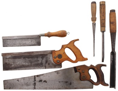 Assorted Makers: Lot Of Clean & Usabl Woodworking Tools