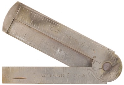 E.P. Johnson Rule Manufacturing Company, No. 44: Patented Ger. Silver Folding Rule