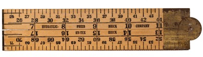 Hydraulic Press Brick Company: Mason's Scale Folding Rule