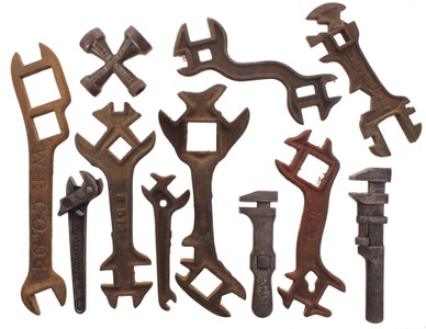 Assorted Makers: Lot Of Implement And Adjustable Wrenches