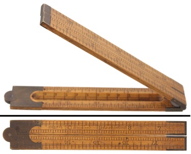 H. Chapin, U. S. Standard, No. 17 1/2: Two- Foot/ Four- Fld Folding Rule