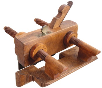 J. Kellogg, Amherst, Massachusetts: Unhdld. Beech Screw Arm Plow Plane
