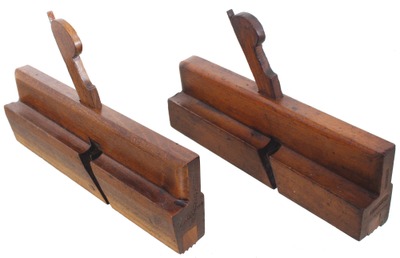 Assorted Makers: Two Fully Boxed Triple Reed Molding Planes