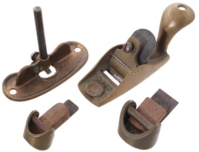 Unmarked: Four Cast Brass Pattern Mkrs. Planes