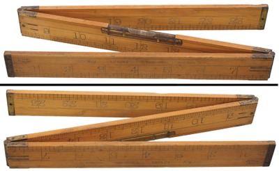 Lufkin Rule Company, Saginaw, Michigan, No. 2062: Two-Foot/Three-Fold Folding Rule