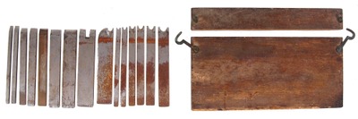 Siegley Tool Company, Wilkes Barre, Pennsylvania: Set Of Plow Plane Cutting Iron