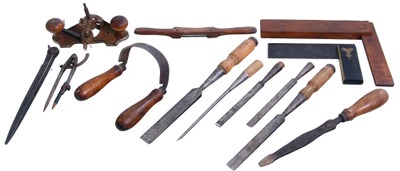 Assorted Makers: Lot Of Clean & Usabl Woodworking Tools