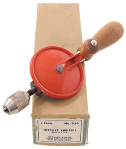 Stanley Tools, No. 514: " Hercules" Hand Drill