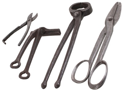 Assorted Makers: Lot Of Five Hand Forged Hand Tools