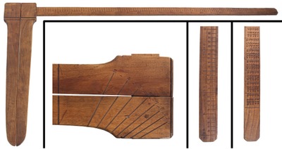 Unmarked: Most Unus. Yellow Birch Log Caliper