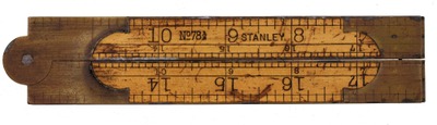 Stanley Rule & Level, No. 78 1/2: Two Foot, Four-Fold Folding Rule