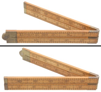 Stanley Rule & Level, No. 63: Two Foot/ Four Fold Folding Rule