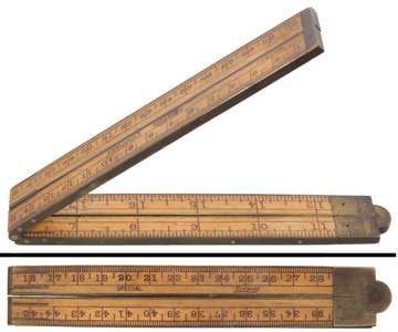 Lufkin Rule Company, Saginaw, Michigan: Metric & English Folding Rule