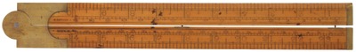 Alex. Mathieson & Sons, Glasgow, Scotland: Two-Foot, Two-Fold Folding Rule